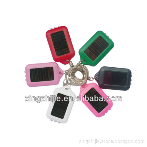 Solar Power Led Rechargeable Flash Light Key Chain